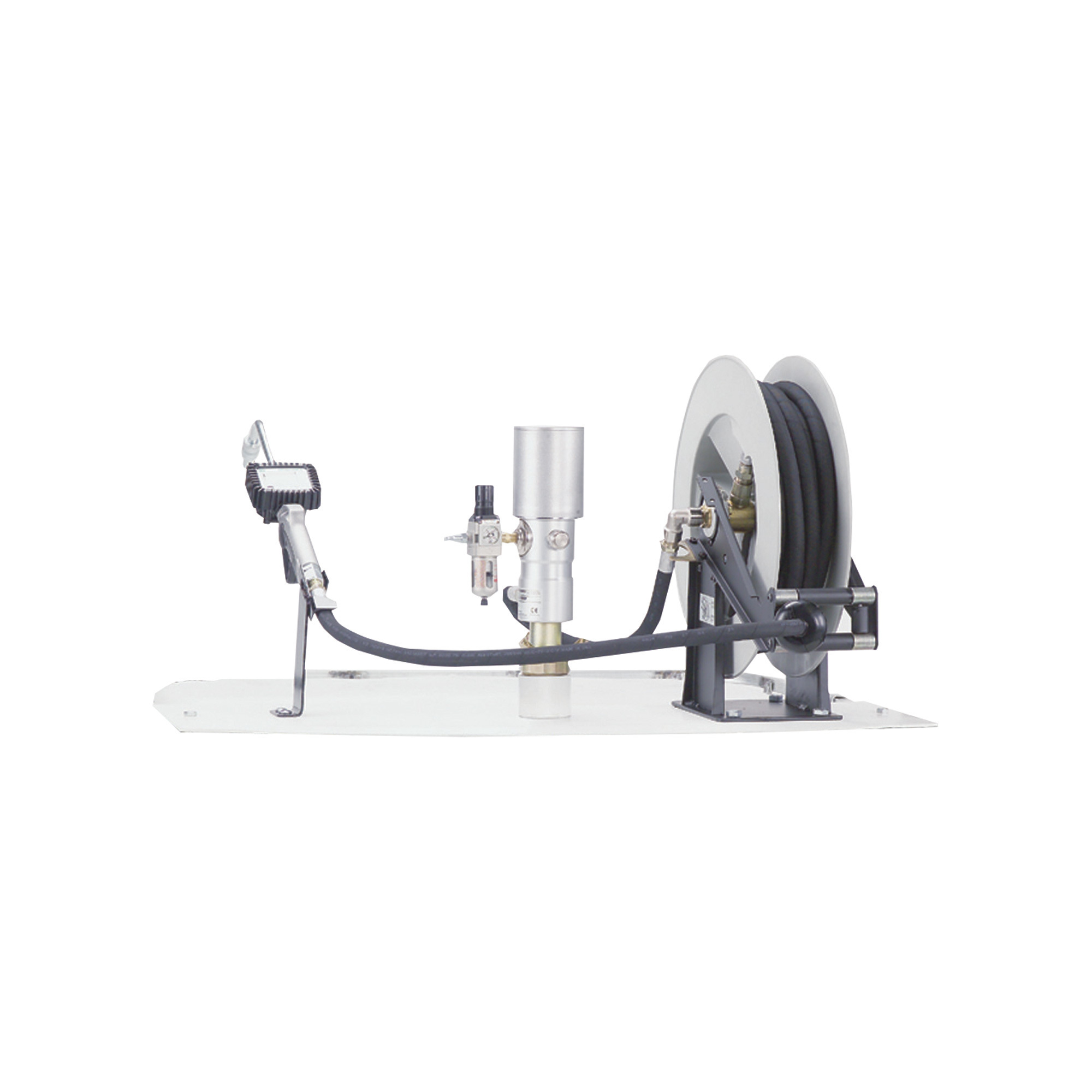 LiquiDynamics IBC Tote System, Without Tank, 5 GPM Pump, Air Filter, Hose Reel, Digital Meter, Model# 970010-25